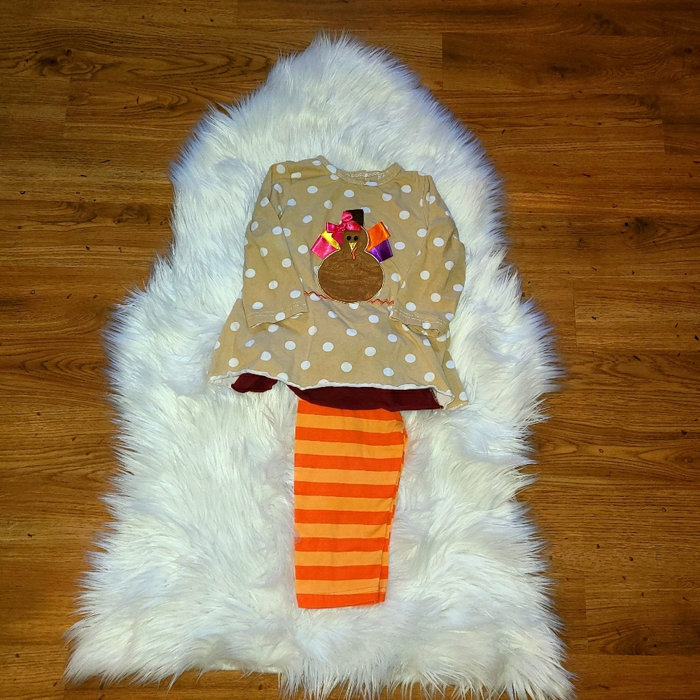12-18 month turkey outfit SOLD ON MERCARI